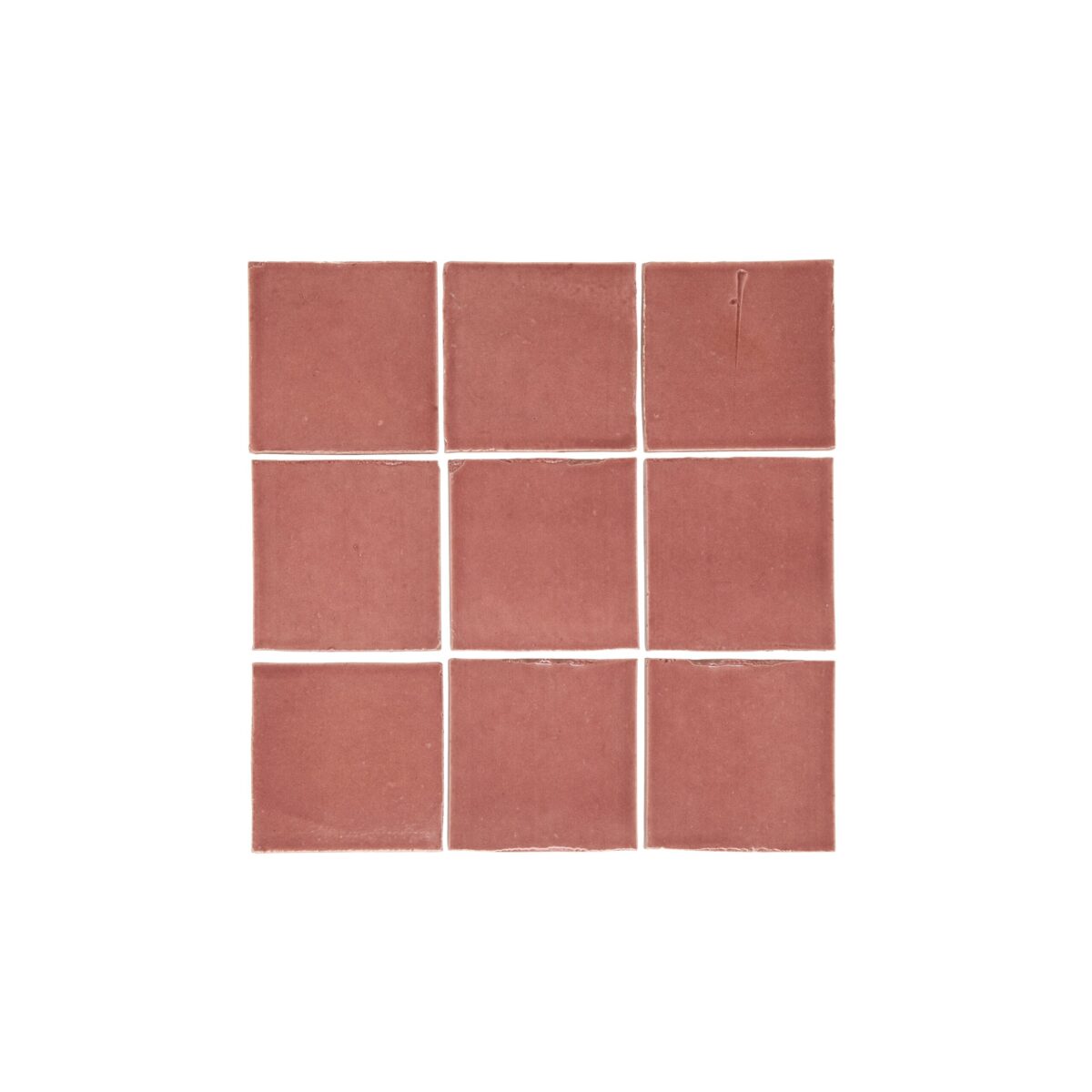 Rommani Handmade Zellige Square Tile - Desert Rose