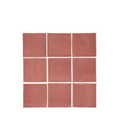 Rommani Handmade Zellige Square Tile - Desert Rose