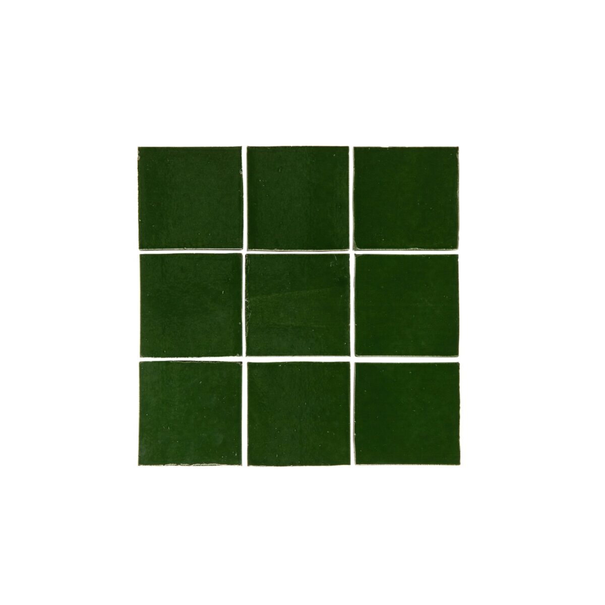 Rommani Handmade Zellige Square Tile - Fern