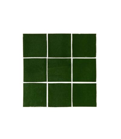 Rommani Handmade Zellige Square Tile - Fern