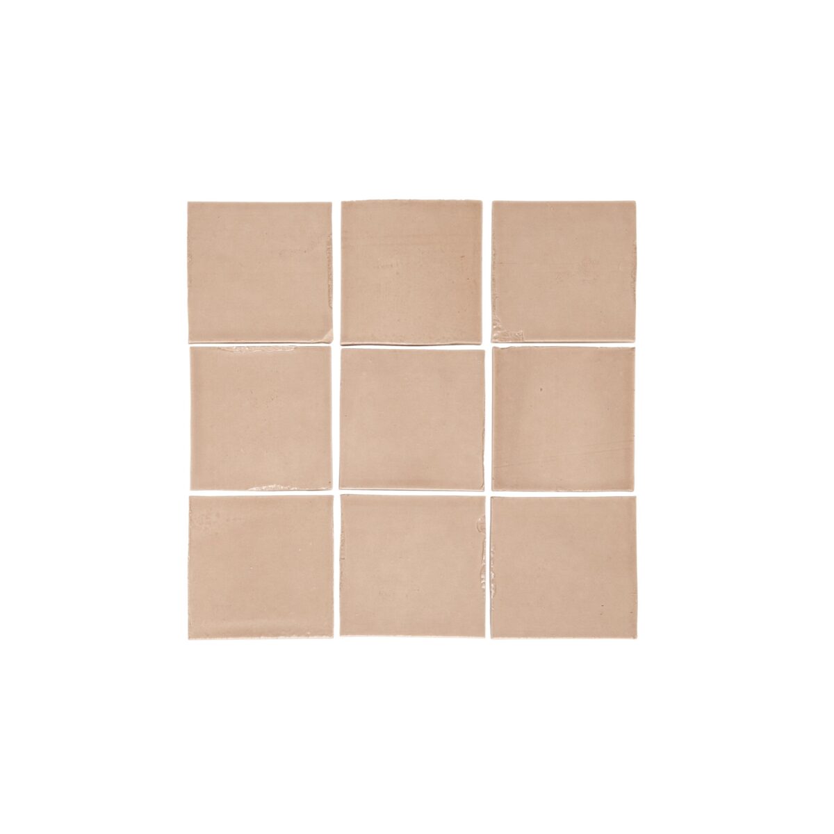 Rommani Handmade Zellige Square Tile - Latte