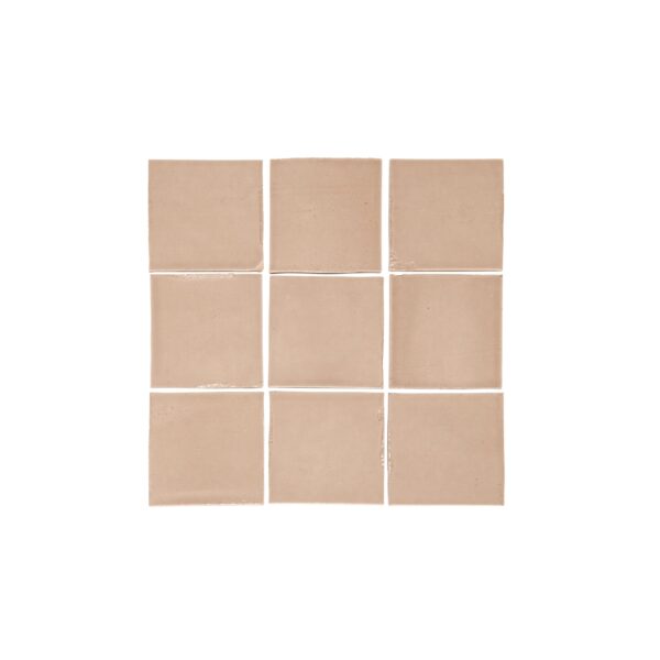 Rommani Handmade Zellige Square Tile - Latte