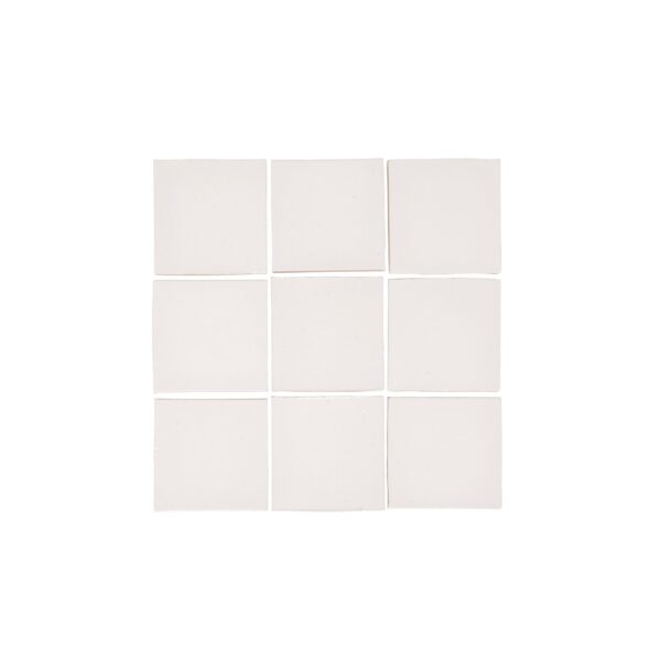 Rommani Handmade Zellige Square Tile - Pearl