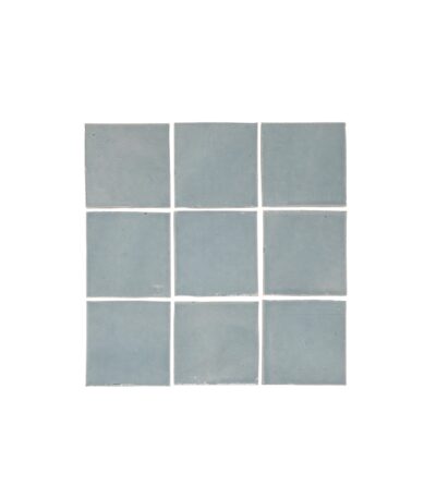 Rommani Handmade Zellige Square Tile - Powder Blue