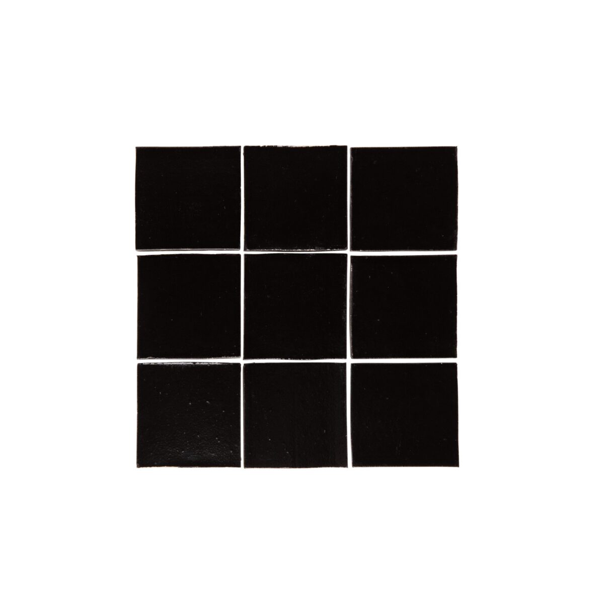 Rommani Handmade Zellige Square Tile - Raven Black