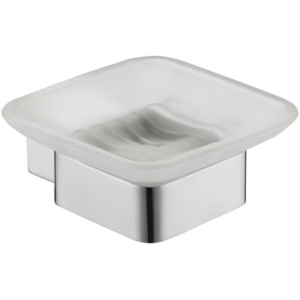 Rosa Glass Soap Dish - Mirror Polish | 6403