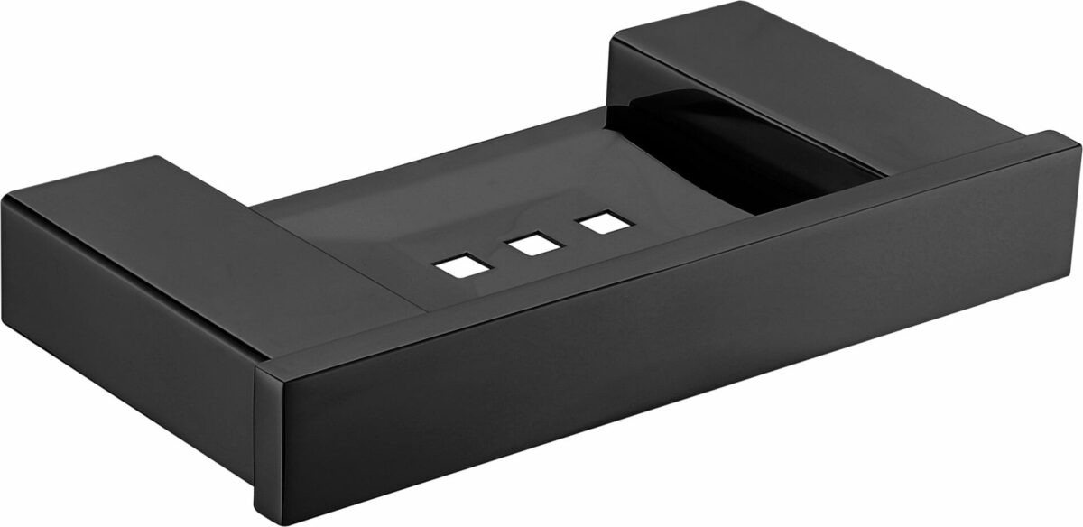Rosa Metal Soap Holder - Matt Black | 6403D-B