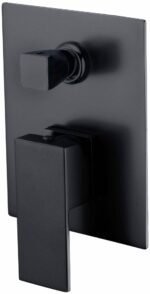 Rosa Wall Mixer With Diverter - Matt Black | PSS3002SB-B