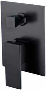 Rosa Wall Mixer With Diverter - Matt Black | PSS3002SB-B