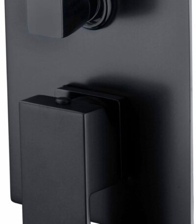 Rosa Wall Mixer With Diverter - Matt Black | PSS3002SB-B