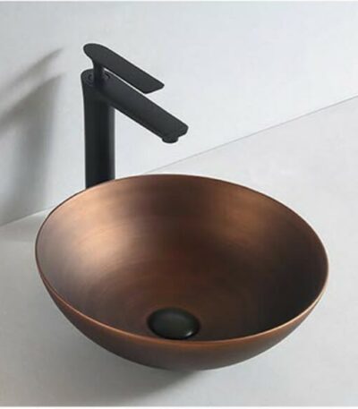 Rose Gold Round Basin | 405 x 405 x 150mm | 6203-F2