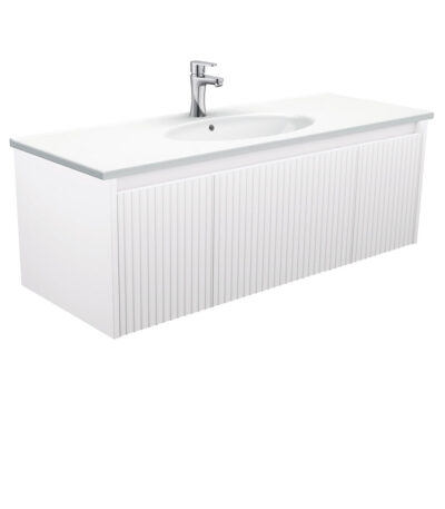 Rotondo Alina Satin White 1200 Wall-Hung Vanity