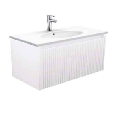 Rotondo Alina Satin White 900 Wall-Hung Vanity