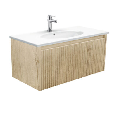 Rotondo Alina Scandi Oak 900 Wall-Hung Vanity