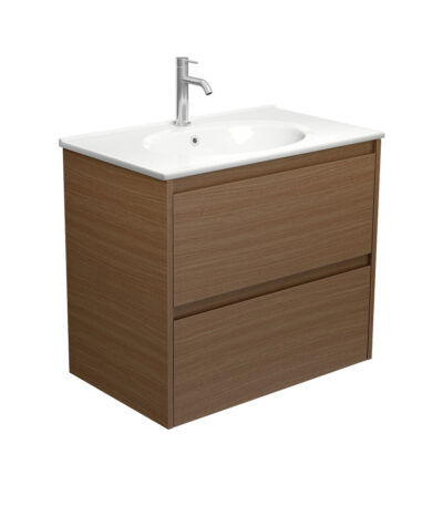Rotondo Amato 750 Walnut Wall-Hung Vanity