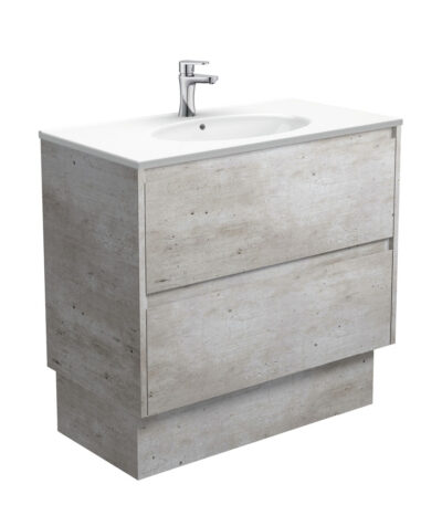 Rotondo Amato 900 Industrial Vanity On Kick