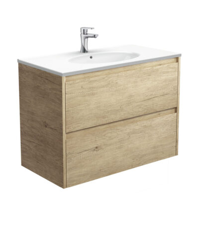 Rotondo Amato 900 Scandi Oak Wall-Hung Vanity