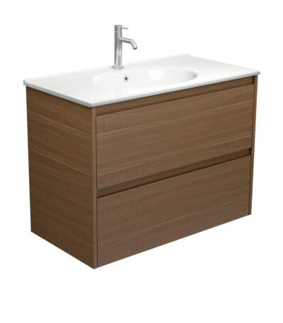 Rotondo Amato 900 Walnut Wall-Hung Vanity