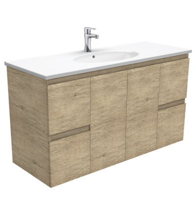 Rotondo Edge Scandi Oak 1200 Wall-Hung Vanity