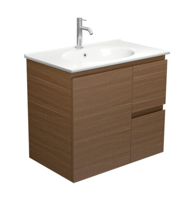 Rotondo Edge Walnut 750 Wall Hung Vanity