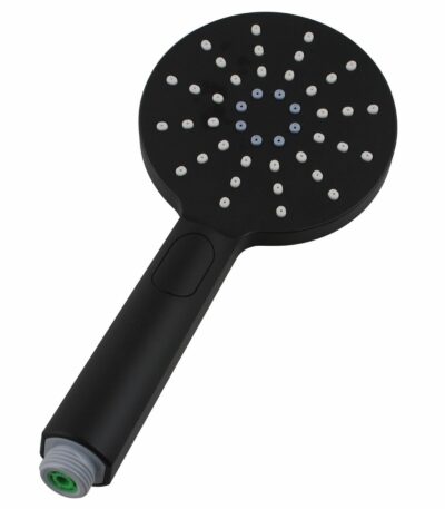 Round Black ABS 3 Function Handheld Shower Only