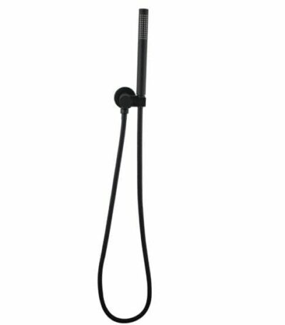 Round Black Hand held Shower Set