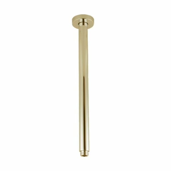 Round Brushed Gold Ceiling Shower Arm - 400mm | BUYG0120.SA