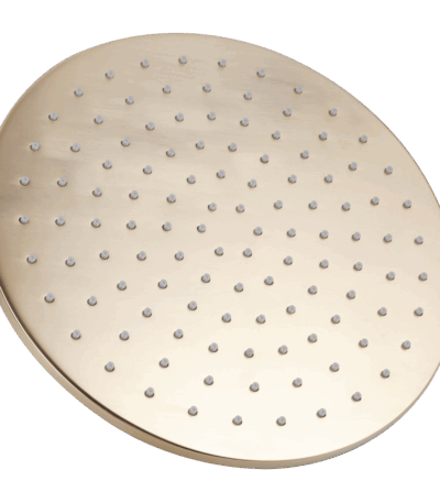 Round Brushed Gold Shower Head - 250mm | BUYG0010.SH
