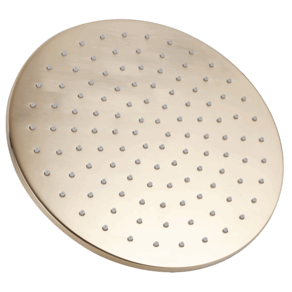 Round Brushed Gold Shower Head - 250mm | BUYG0010.SH