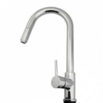 Round Chrome Pull Out Kitchen Sink Mixer Tap | CH1016.KM