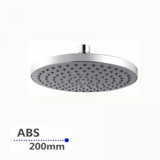 Round Chrome Rainfall Shower Head 200mm | CH0102.SH