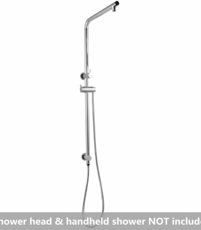 Round Chrome Shower Station without Shower Head and Handheld Shower | CH2128-A.SH.N