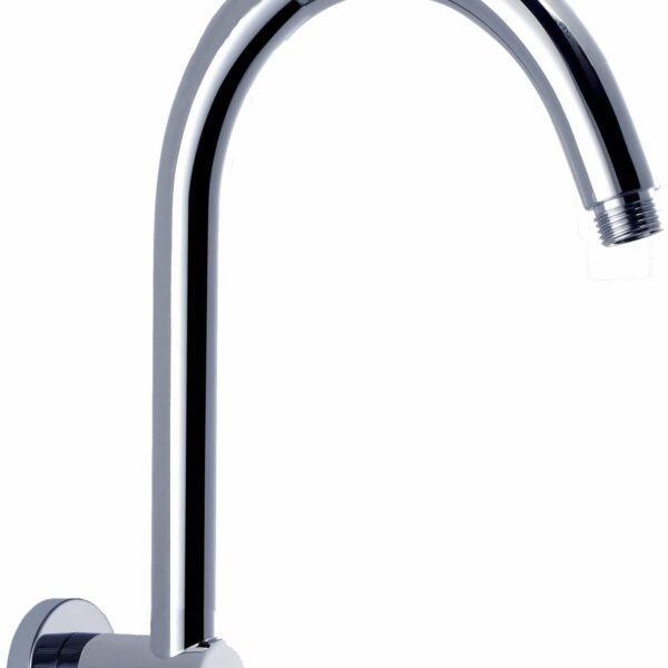 Round Curved Shower Arm - Chrome | PRY016N