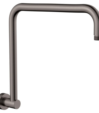 Round Fixed Gooseneck Shower Arm, Gun Metal