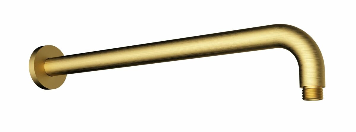 Round Horizontal Shower Arm - Brushed Gold | PRY006-BG