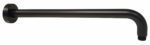 Round Horizontal Shower Arm - Matt Black | PRY006-B