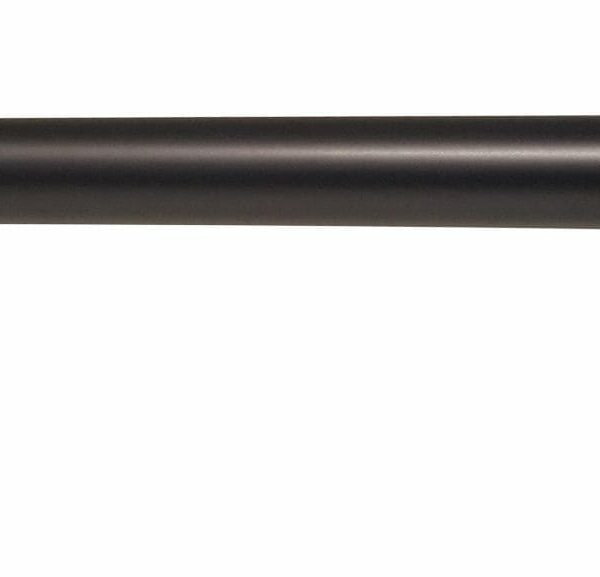 Round Horizontal Shower Arm - Matt Black | PRY006-B