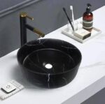 Round Marble Fine Ceramic Basin | 355x 355x120mm | PA3535MBM