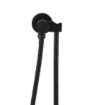 Round Matt Black Shower Rail without Handheld Shower | OX2131.SH.N