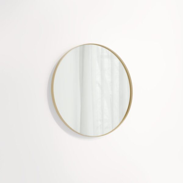 Round Mirror 600mm - Brushed Brass