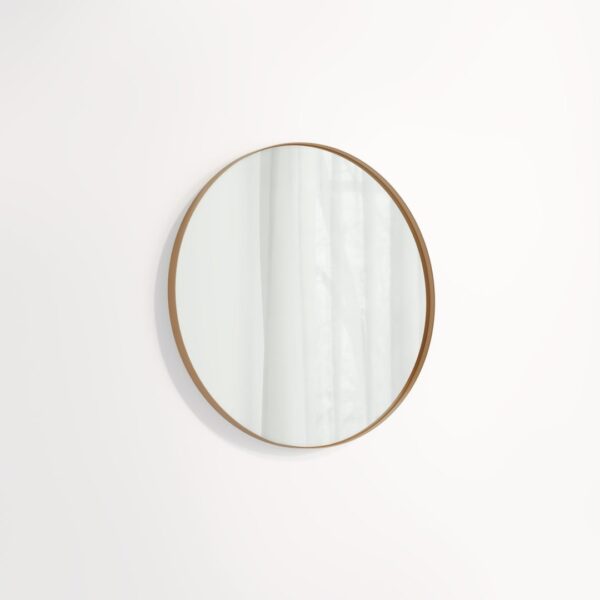 Round Mirror 600mm - Brushed Copper