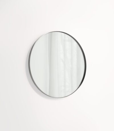 Round Mirror 600mm - Brushed Gunmetal