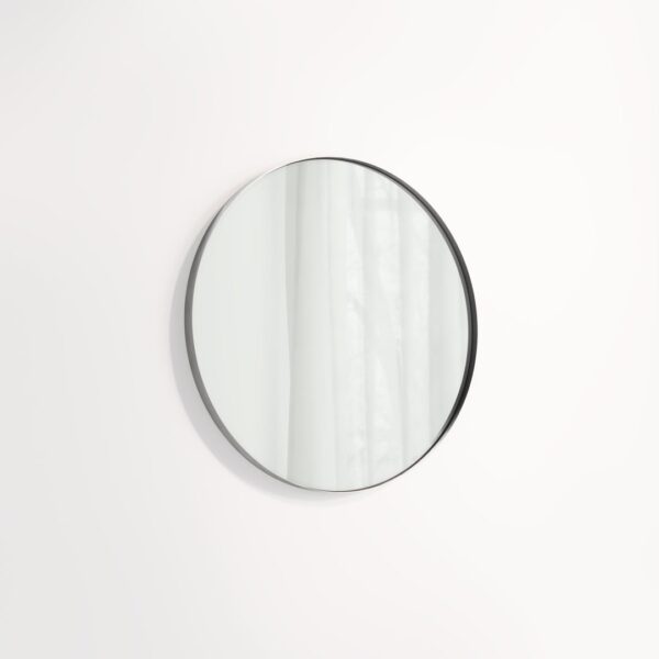 Round Mirror 600mm - Brushed Gunmetal