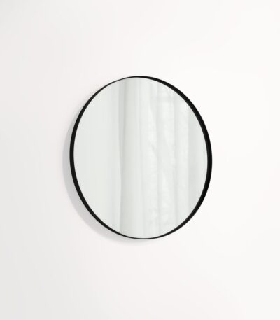 Round Mirror 600mm - Matte Black