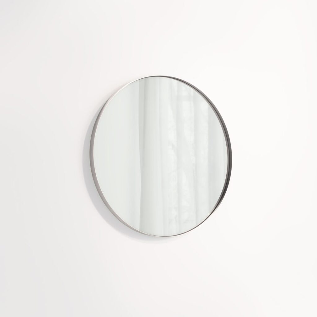 Round Mirror 600mm - Stainless Steel