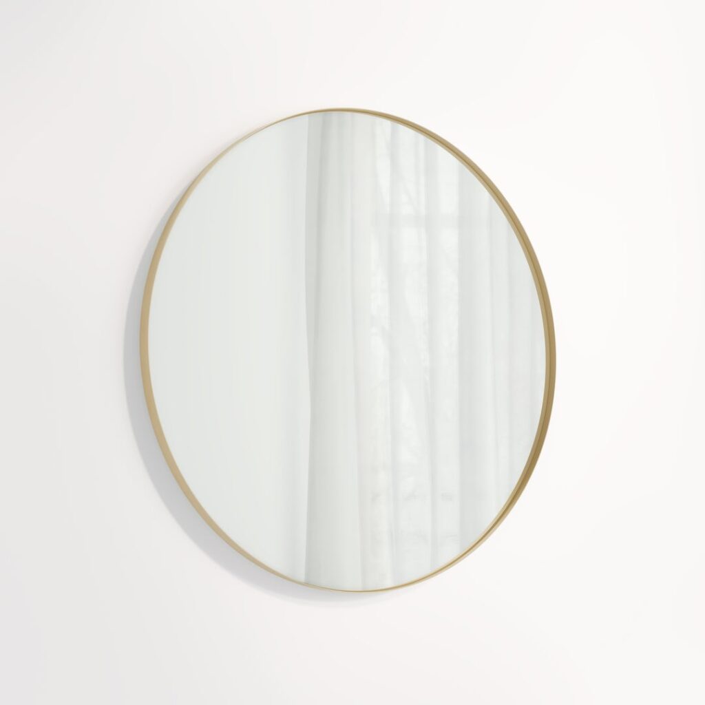 Round Mirror 800mm - Brushed Brass