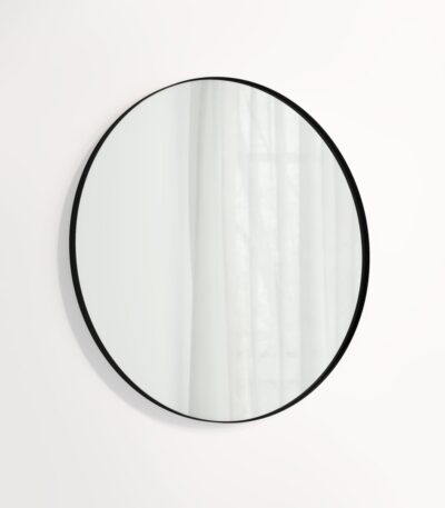Round Mirror 800mm - Matte Black
