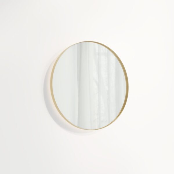 Round Mirror LED 600mm - Brushed Brass