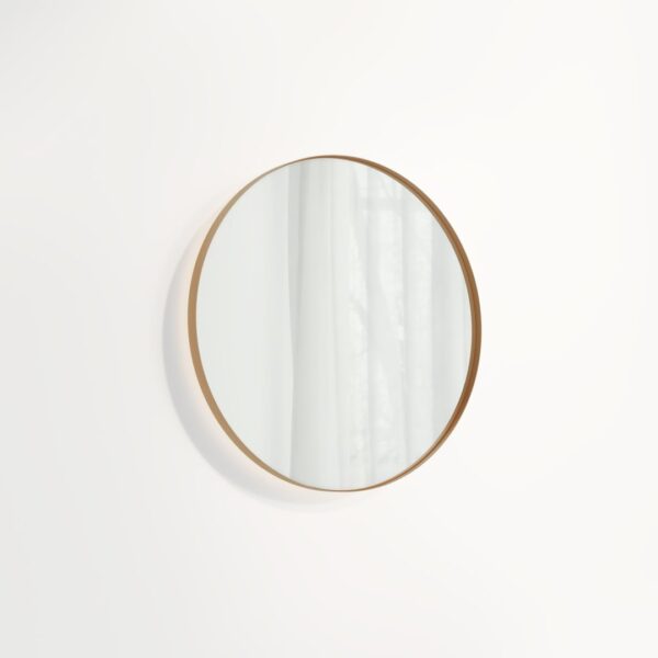 Round Mirror LED 600mm - Brushed Copper