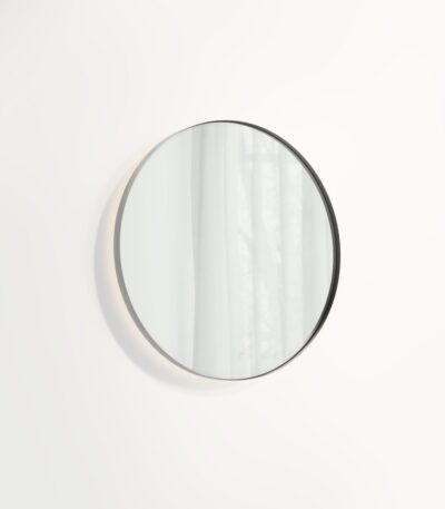 Round Mirror LED 600mm - Brushed Gunmetal